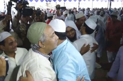 রাজশাহীতে ঈদের জামাতে মুসল্লিদের ঢল
