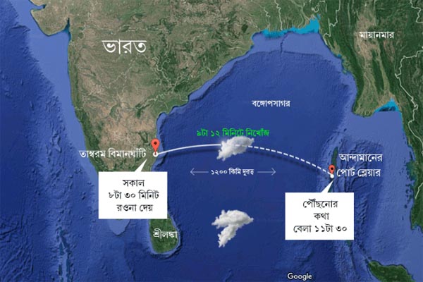 খোঁজ মেলেনি ভারতীয় বিমানটির