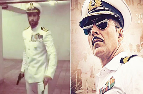অক্ষয়ের রুস্তম প্রচারনায় রণবীরের অভিনব ভিডিও (ভিডিও)