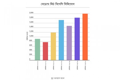 নিট বিদেশি বিনিয়োগ ২ বিলিয়ন ডলার ছাড়াল