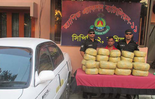কুমিল্লায় ৭০ কেজি গাজাঁসহ আটক ১