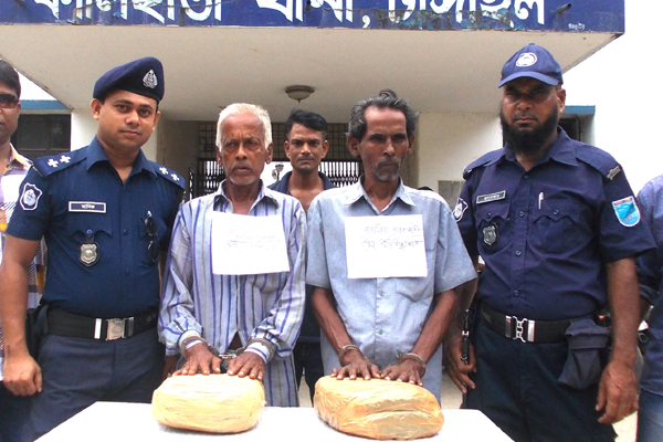 টাঙ্গাইলে ৪ কেজি গাঁজাসহ আটক ২
