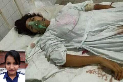 ছুরিকাহত রিশার সঙ্গে এ কেমন আচরণ!