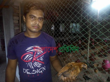 বাড়ির ছাদে মুরগী পালন করে স্বাবলম্বী মাদারীপুরের রহমতুল্লাহ