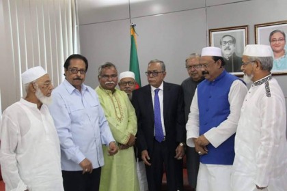 রাষ্ট্রপতির সাথে সিলেট আওয়ামী লীগ নেতৃবৃন্দের সাক্ষাৎ