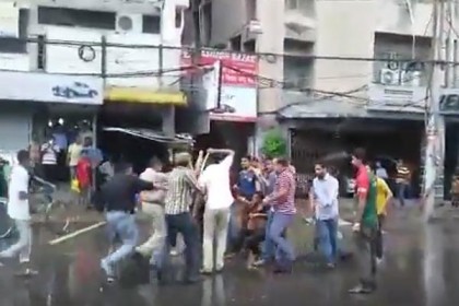 মহড়া দিতে গিয়ে মার খেলো 'আসল বিএনপি'