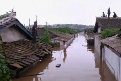 উত্তর কোরিয়ায় বন্যায় ব্যাপক ক্ষয়ক্ষতি