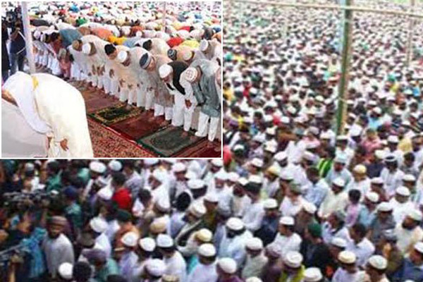 জাতীয় ঈদগাহে মুসল্লির ঢল