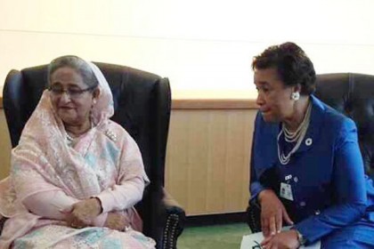 কমনওয়েলথ মহাসচিবের সঙ্গে প্রধানমন্ত্রীর বৈঠক