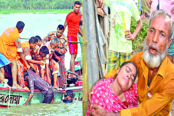 বরিশালে লাশের ভেলা