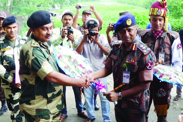 হিলি সীমান্তে বিজিবি-বিএসএফের দুইদিনের মহড়া শুরু