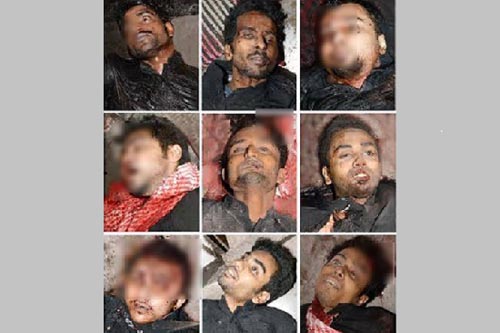 কল্যাণপুরে নিহত ৯ জঙ্গির মরদেহ আঞ্জুমানে