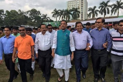 কাউন্সিলের প্রস্তুতি দেখতে সোহরাওয়ার্দী উদ্যানে কেন্দ্রীয় নেতারা