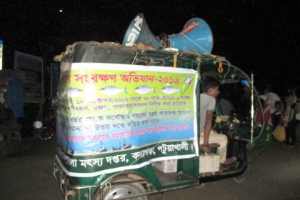 ইলিশ রক্ষায় পটুয়াখালীতে ব্যাপক প্রচারণা

