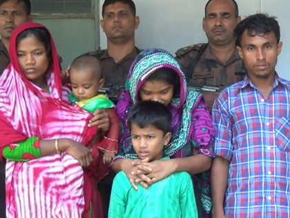 সীমান্তে মিয়ানমারের দুই শিশুসহ আটক ৫ 