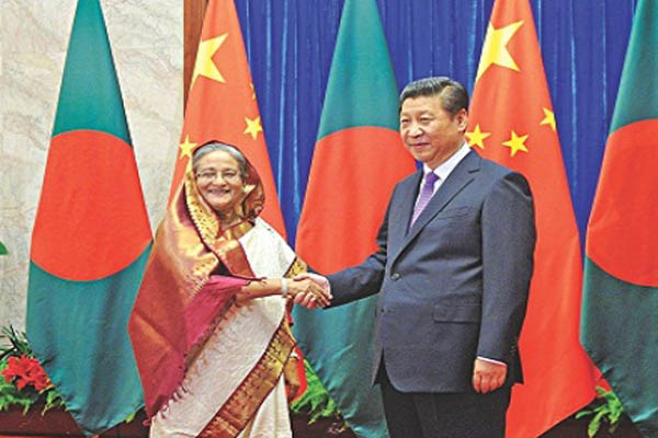 বৈঠকে বসেছেন হাসিনা-জিনপিং