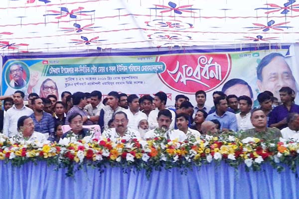 চৌদ্দগ্রামে মেয়র ও চেয়ারম্যানদের সংবর্ধনা