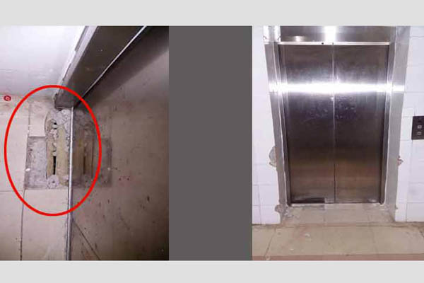 এবার রামেক হাসপাতালে রডের বদলে বাঁশ!