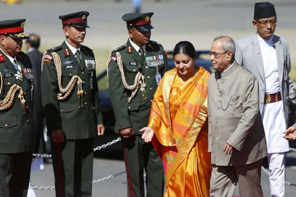 নেপাল সফরে প্রণব মুখার্জি