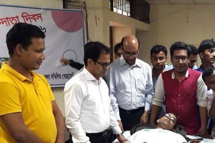 লক্ষ্মীপুরে জাতীয় স্বেচ্ছায় রক্তদাতা দিবস পালিত 