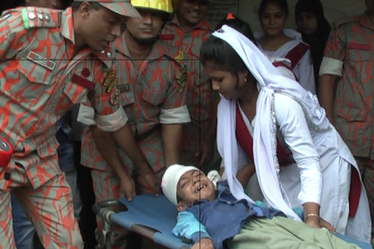 নেত্রকোনায় ভূমিকম্প পরবর্তী প্রস্তুতি মহড়া

