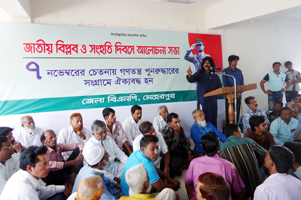 মেহেরপুরে  বিপ্লব ও সংহতি দিবস পালন