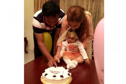 মেয়ের জন্মদিন পালন করলেন সাকিব