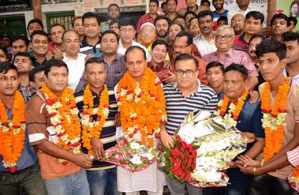 কারামুক্ত নেতাকর্মীদের সংবর্ধনা দিয়েছে বগুড়া বিএনপি