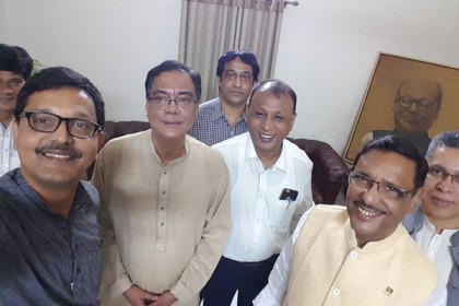 সৈয়দ আশরাফের বাসায় ওবায়দুল কাদের