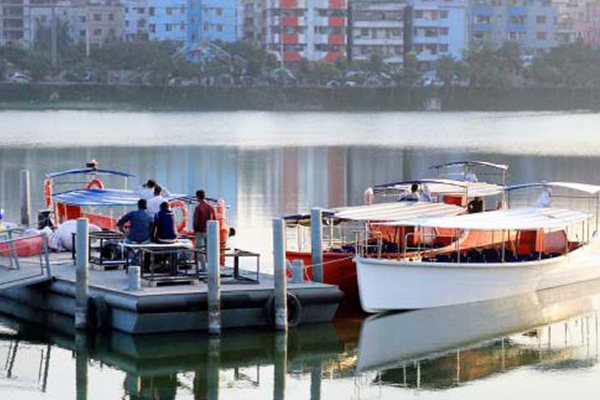 হাতিরঝিলে ওয়াটার ট্যাক্সি উদ্বোধন