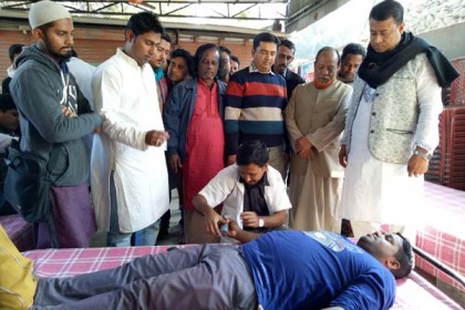 সিদ্ধিরগঞ্জে স্বেচ্ছায় রক্তদান কর্মসূচি 