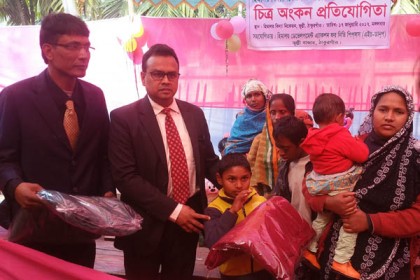 ঠাকুরগাঁওয়ে প্রতিবন্ধী স্কুলে চিত্রাঙ্কন প্রতিযোগিতা