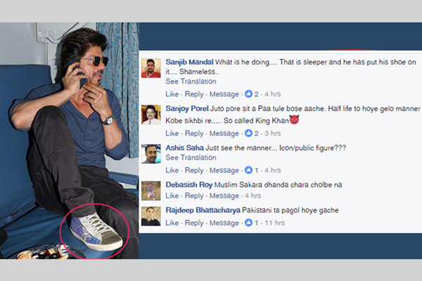 জুতা পরে সিটে পা দিয়ে বিতর্কে শাহরুখ!