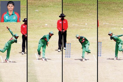 এক ওভারে দুই হাতে বল করে তাক লাগিয়ে দিলেন শায়লা