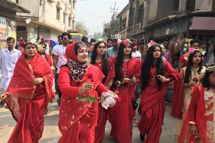 নারী কাউন্সিলরের উদ্যোগে অন্যরকম ভালোবাসা দিবস