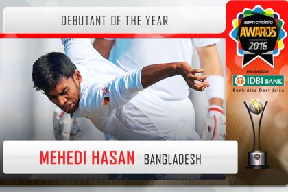 ক্রিকইনফোর বর্ষসেরা 'অভিষিক্ত' মিরাজ