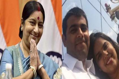 ভারতীয় দম্পতিকে ইয়েমেন থেকে উদ্ধার করলেন সুষমা