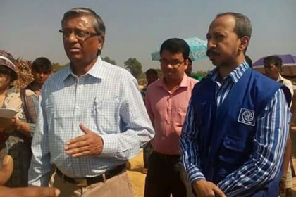 কুতুপালং শরনার্থী ক্যাম্প পরিদর্শনে মানবাধিকার চেয়ারম্যান