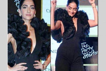 খোলামেলা পোশাকে আত্মবিশ্বাসী সোনাম!