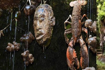 আশ্চর্যজনক এই কুয়াতে সব কিছুই হয়ে যায় পাথর!
