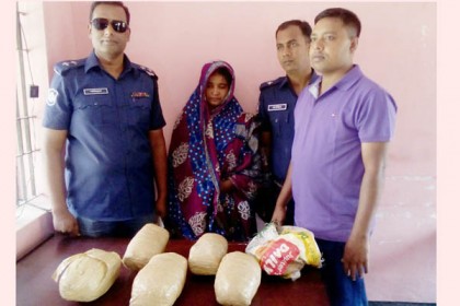 গাংনীতে গাঁজাসহ নারী মাদক ব্যবসায়ী গ্রেফতার 