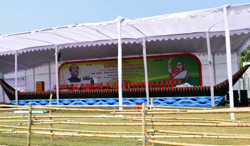 প্রধানমন্ত্রীর আগমন উপলক্ষে মাগুরায় উৎসবের আমেজ