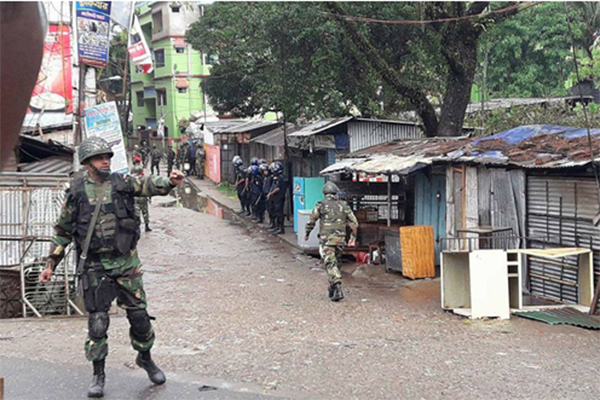 সিলেটে জঙ্গি আস্তানায় থেমে থেমে সংঘর্ষ
