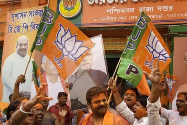 পশ্চিমবঙ্গে বিজেপির শক্তি বৃদ্ধি