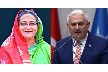 শেখ হাসিনাকে তুরস্কের প্রধানমন্ত্রীর ফোন