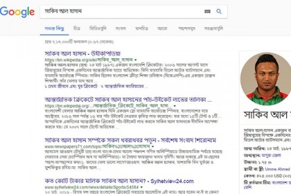 বাংলায় অনলাইনে অনুসন্ধানে গুগল নলেজ গ্রাফ