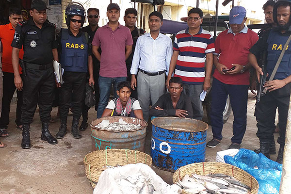 বরিশালে ৩২০ কেজি জাটকাসহ আটক ২ জনের অর্থদণ্ড