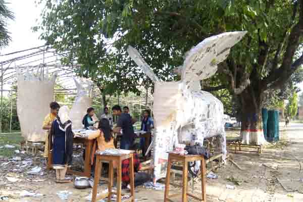 বর্ষবরণ প্রস্তুতিতে উৎসবমুখর জাবি