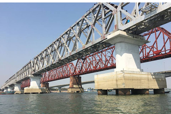 দ্বিতীয় ভৈরব ও তিতাস রেল সেতুর নির্মাণ শেষ পর্যায়ে