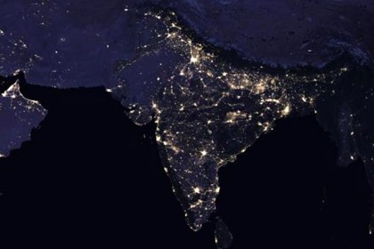 নাসার ক্যামেরায় রাতের ভারত